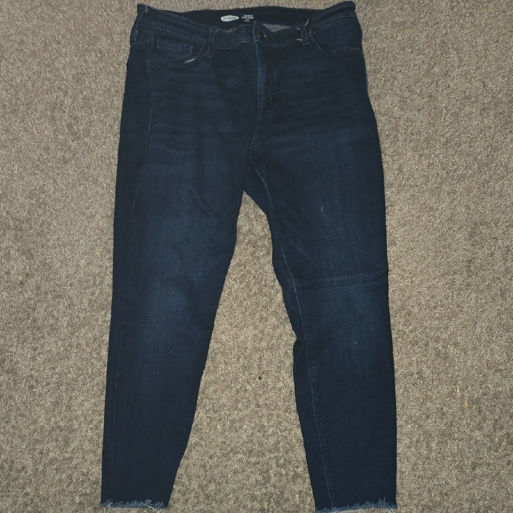 Old Navy Rock Star Blue Skinny Jeans Sleek Fit
